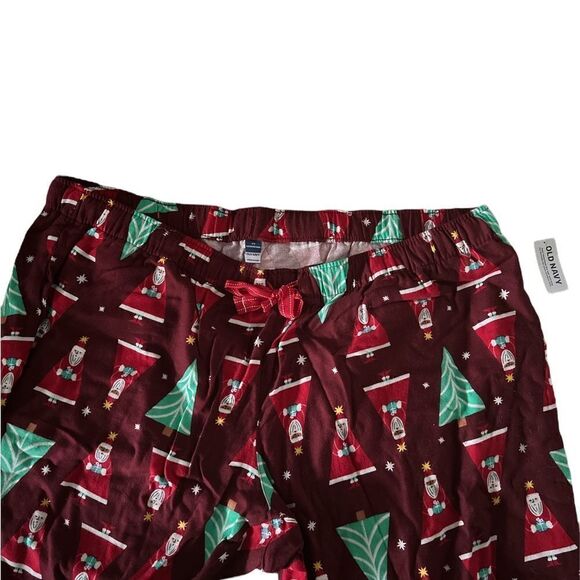 PJs/ lounge pants flannel … Santa and Christmas Tree - Old Navy - Picture 2 of 4